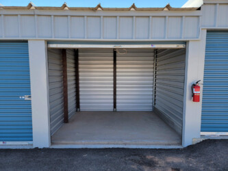 Inside a storage unit at Max Storage in Hurricane, UT