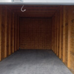 Inside a storage unit at Max Storage in Idaho Falls, ID
