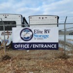 Office and Entrance Signage at Elite RV Storage