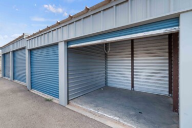 open drive-up storage unit at Max Storage in Hurricane, UT